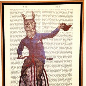 Llama on Bike by Fab Funky (framed)